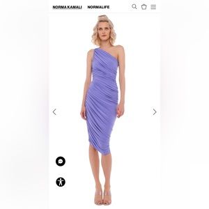 Norma Kamali Diana Dress - Lilac, size M